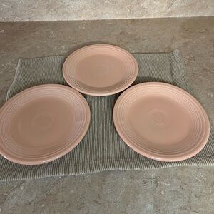 Elegant Fiestaware Pink bread Plates